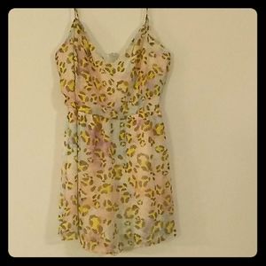 Pink Leopord Womans Romper